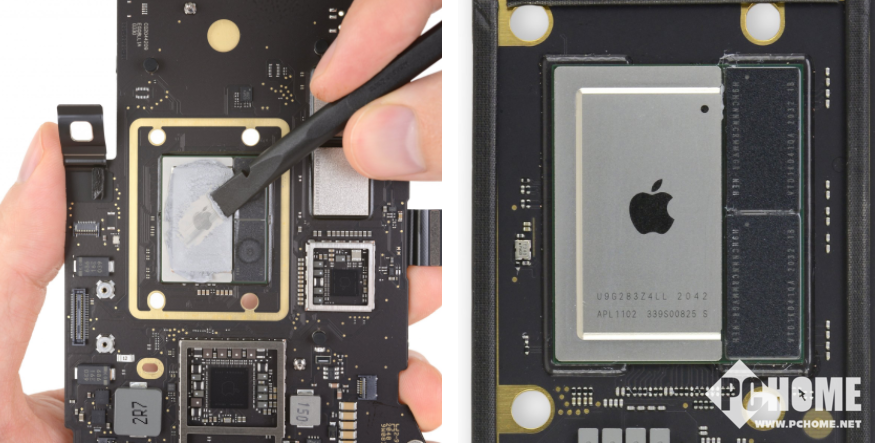 龙8long8，MacBook Air拆解图放出 M1芯片外形曝光
